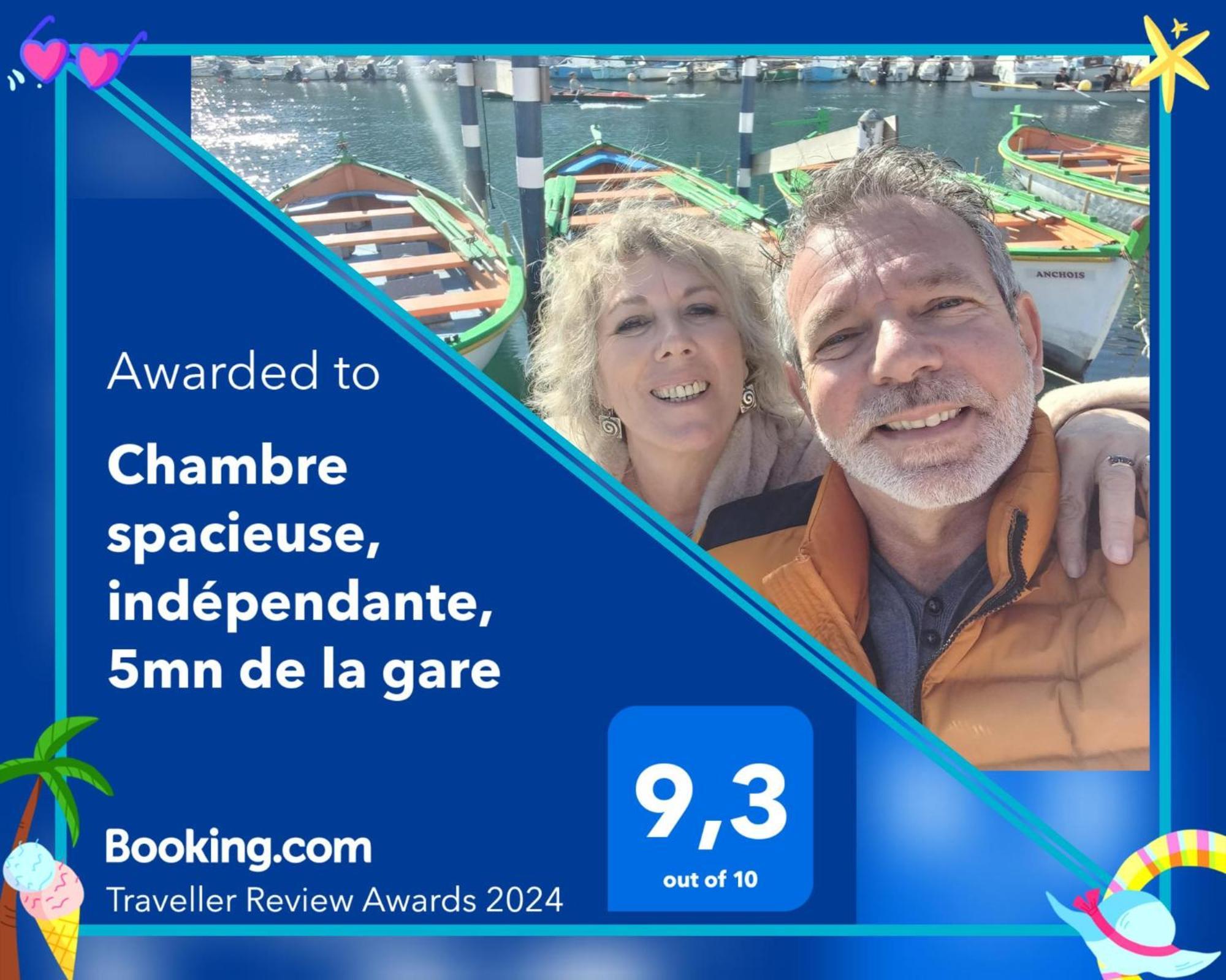 Chambre Spacieuse, Independante, 700M De La Gare Narbona Exterior foto